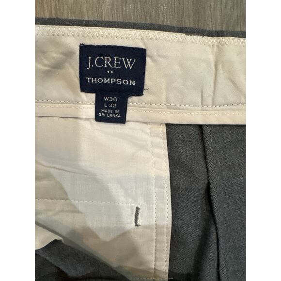 J. Crew Thompson Tapered Dress Pants Men's 36x32 100% Cotton - Picture 2 of 7